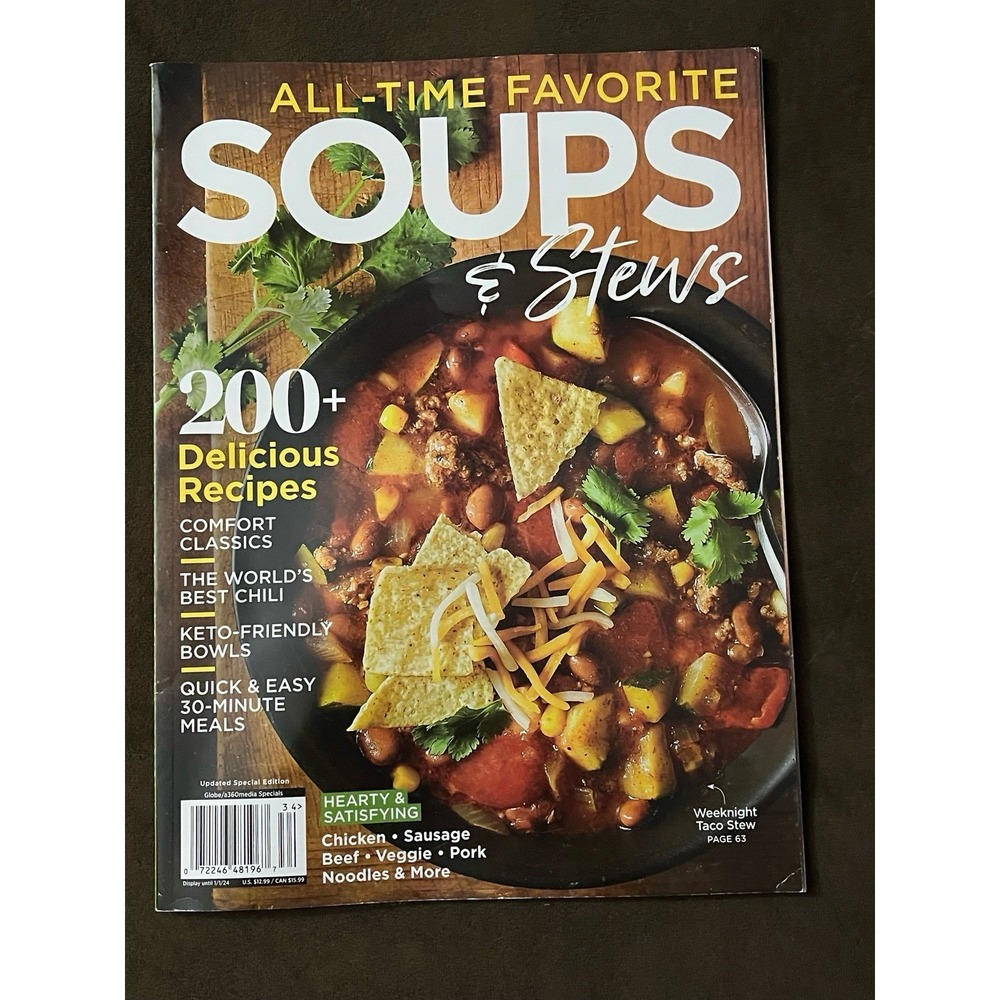 All Time Favorite SOUPS And STEWS Magazine 2023 ☆ Delicious Recipes ☆ CHILI Taco